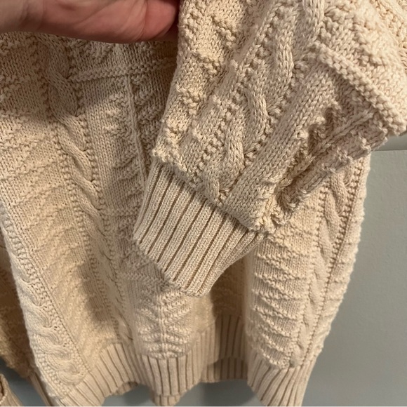 Peconic Bay Traders Unisex Vintage Cream 100% Cotton Cable Knit USA Size Large - Picture 4 of 10